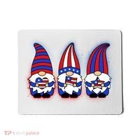 Cute USA American Flag Gnomes Mousepad thumb 0