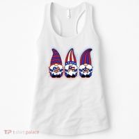 Cute USA American Flag Gnomes Women's Tank Top thumb 0
