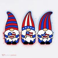 Cute USA American Flag Gnomes Women's Tank Top thumb 5