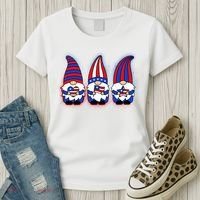 Cute USA American Flag Gnomes Women's T-Shirt thumb 3