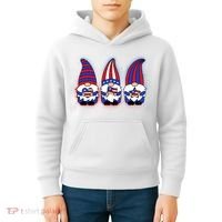 Cute USA American Flag Gnomes Kids Hoodie thumb 4