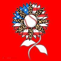 Cute USA American Flag Baseball Sunflower Santa Hat thumb 1