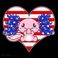 Cute USA American Flag Axolotl Coffee Mug thumb 5