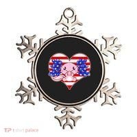 Cute USA American Flag Axolotl Ornament thumb 0