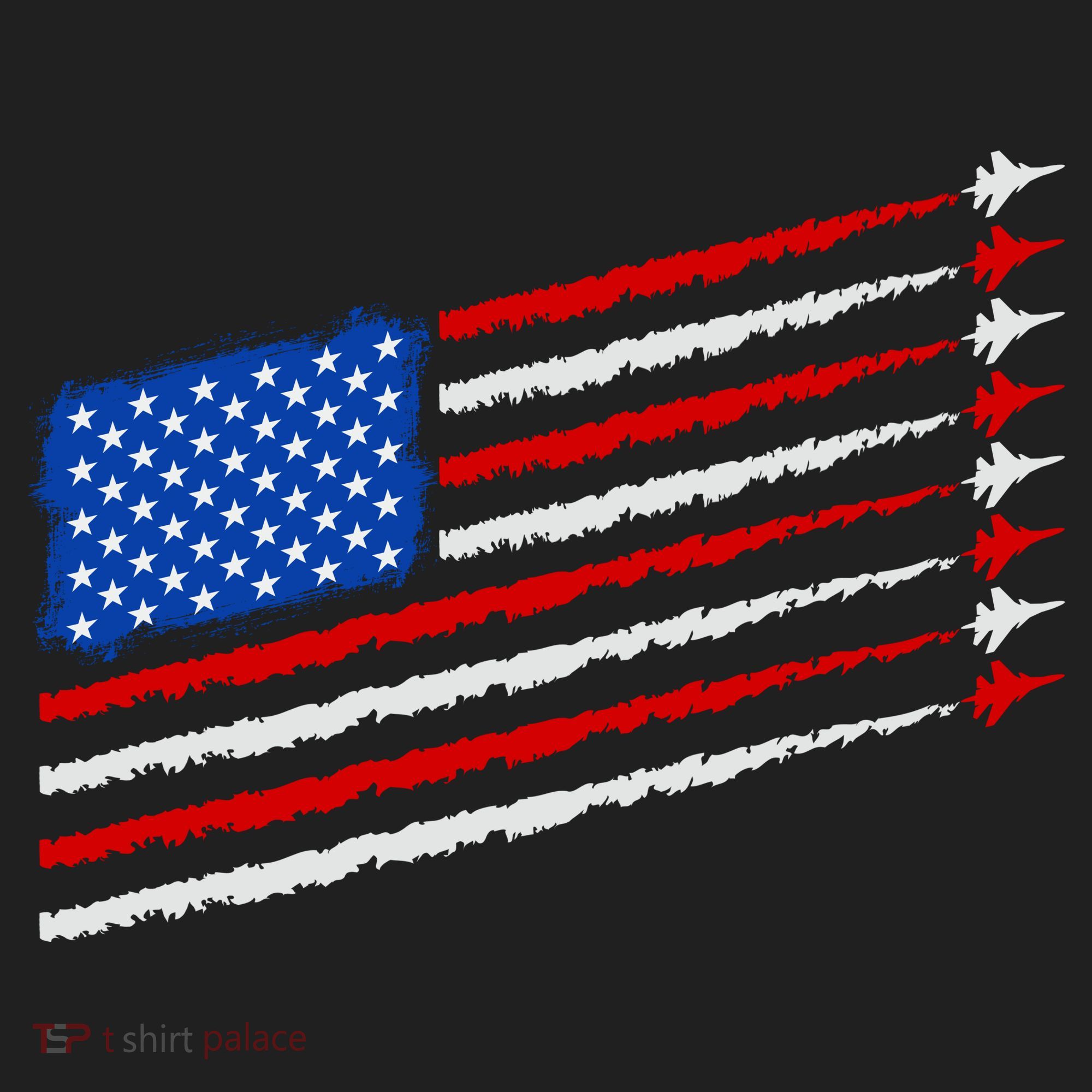 Cool USA American Flag Air Show Jet Planes Women's Sweatshirt