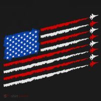 Cool USA American Flag Air Show Jet Planes Backpack thumb 2