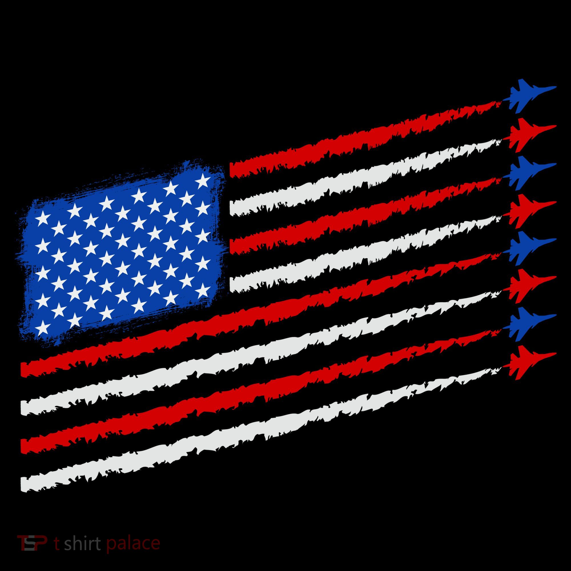 Cool USA American Flag Air Show Jet Planes Coffee Mug