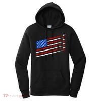 Cool USA American Flag Air Show Jet Planes Women's Hoodie thumb 0