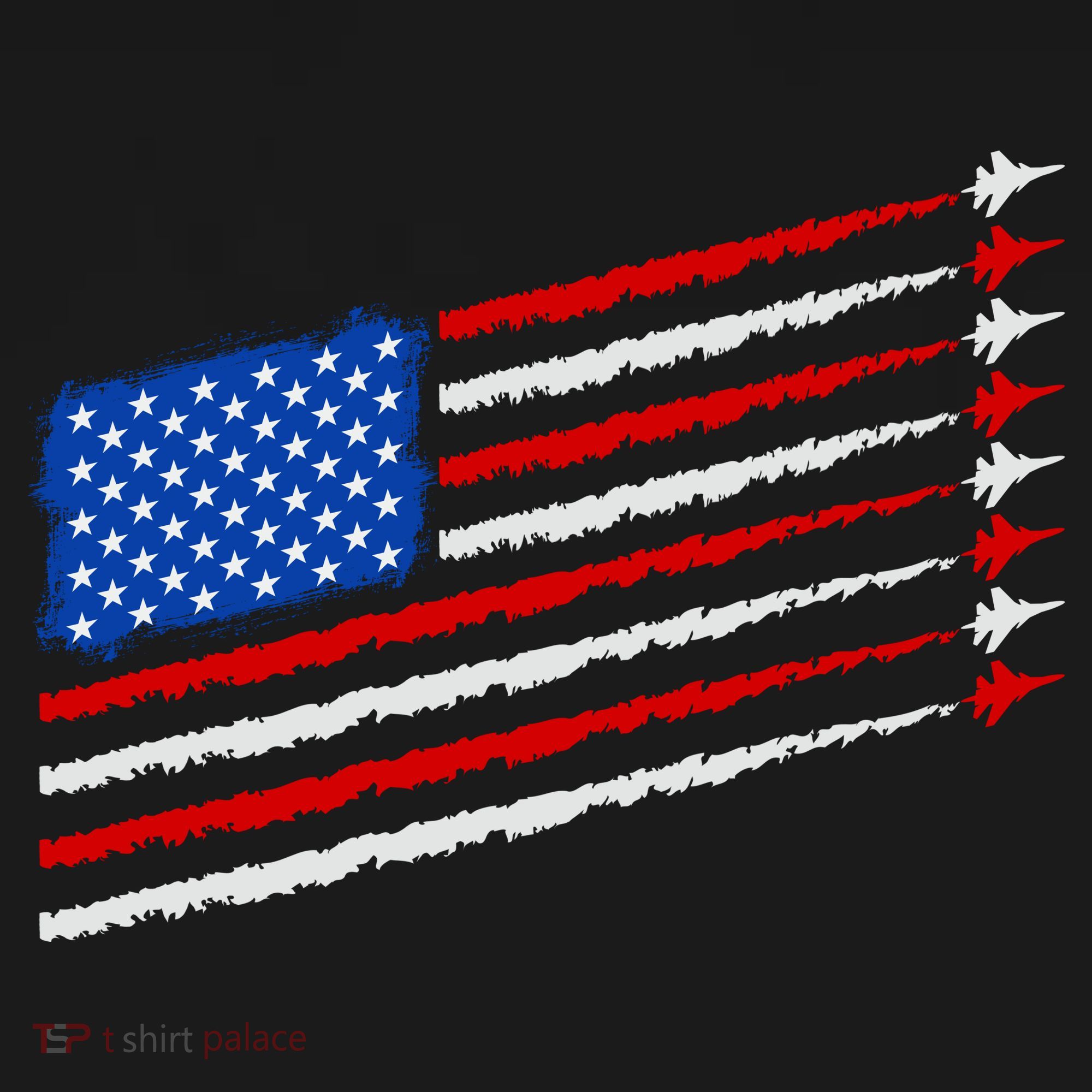 Cool USA American Flag Air Show Jet Planes Women's Hoodie