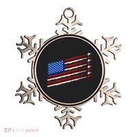 Cool USA American Flag Air Show Jet Planes Ornament thumb 0