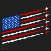 Cool USA American Flag Air Show Jet Planes Golf Towel thumb 3