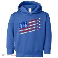 Cool USA American Flag Air Show Jet Planes Toddler Hoodie thumb 0