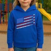 Cool USA American Flag Air Show Jet Planes Kids Hoodie thumb 3