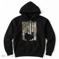 Camo Us America Flag Turkey Day Hunting Thanksgiving Gift Hoodie thumb 0