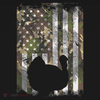 Camo Us America Flag Turkey Day Hunting Thanksgiving Gift Apron thumb 3