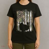 Camo Us America Flag Turkey Day Hunting Thanksgiving Gift T-Shirt thumb 4