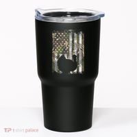 Camo Us America Flag Turkey Day Hunting Thanksgiving Gift Tumbler thumb 0