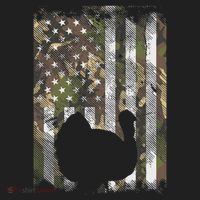 Camo Us America Flag Turkey Day Hunting Thanksgiving Gift Tumbler thumb 3