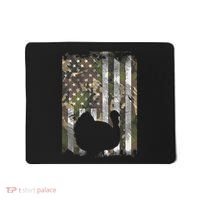 Camo Us America Flag Turkey Day Hunting Thanksgiving Gift Mousepad thumb 0