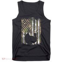 Camo Us America Flag Turkey Day Hunting Thanksgiving Gift Tank Top thumb 0