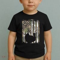 Camo Us America Flag Turkey Day Hunting Thanksgiving Gift Toddler T-Shirt thumb 2