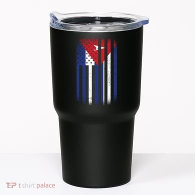 Vintage Cuban Flag Tumbler