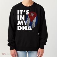 Cuba It's In My DNA Cuban Flag Fingerprint Women's Sweatshirt thumb 0