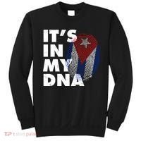 Cuba It's In My DNA Cuban Flag Fingerprint Sweatshirt thumb 0