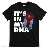 Cuba It's In My DNA Cuban Flag Fingerprint T-Shirt thumb 0