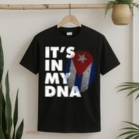 Cuba It's In My DNA Cuban Flag Fingerprint T-Shirt thumb 2