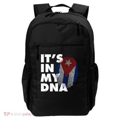 Cuba It's In My DNA Cuban Flag Fingerprint Backpack