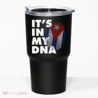 Cuba It's In My DNA Cuban Flag Fingerprint Tumbler thumb 0