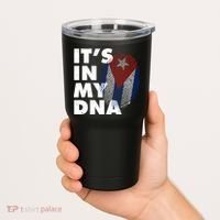 Cuba It's In My DNA Cuban Flag Fingerprint Tumbler thumb 2