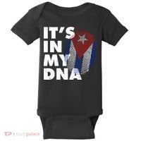 Cuba It's In My DNA Cuban Flag Fingerprint Baby Bodysuit thumb 0