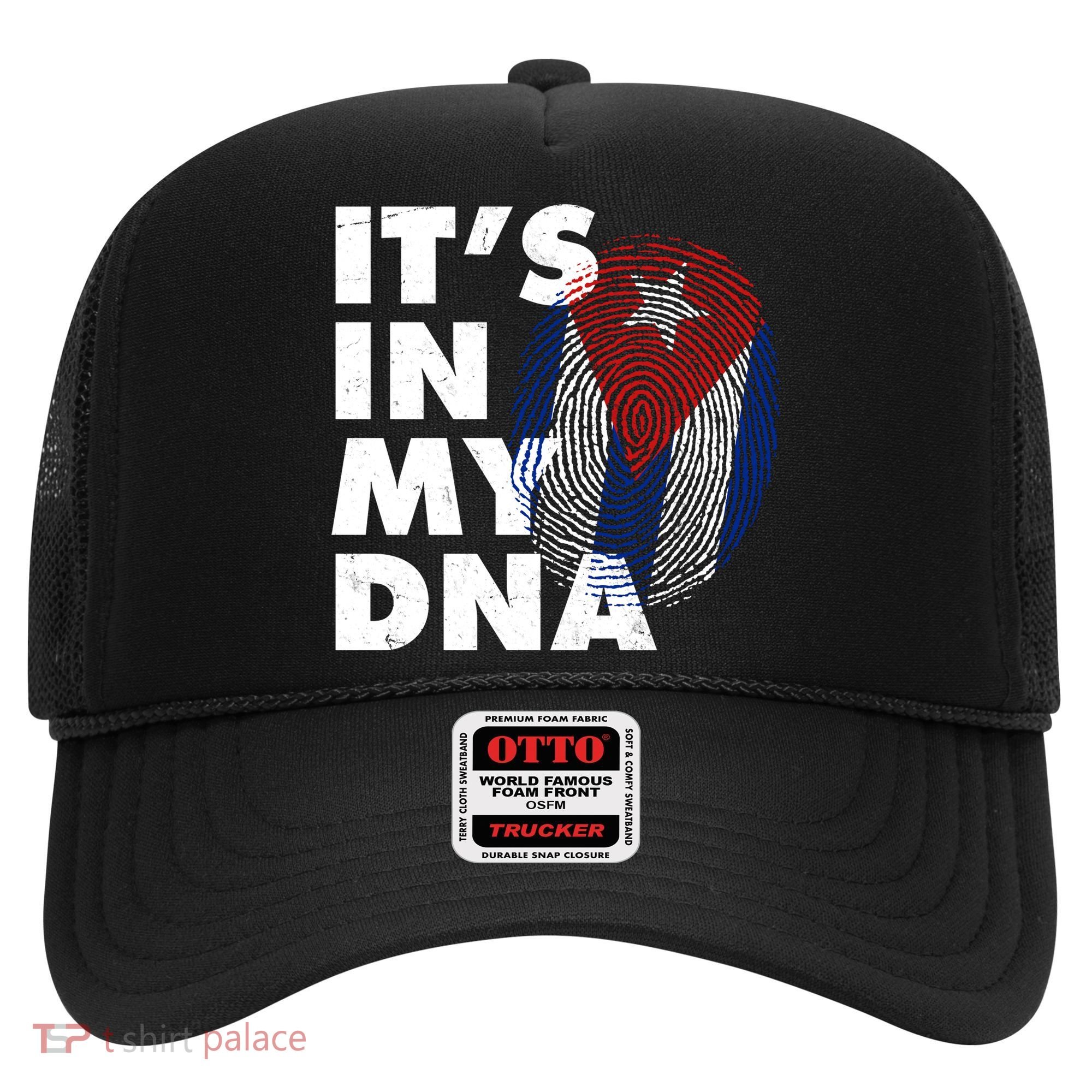 Cuba It's In My DNA Cuban Flag Fingerprint Hat