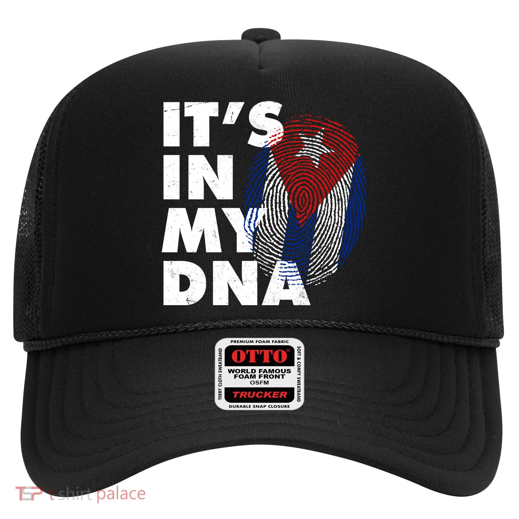 Cuba It's In My DNA Cuban Flag Fingerprint Hat