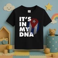 Cuba It's In My DNA Cuban Flag Fingerprint Toddler T-Shirt thumb 3
