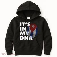 Cuba It's In My DNA Cuban Flag Fingerprint Kids Hoodie thumb 0