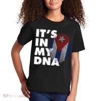 Cuba It's In My DNA Cuban Flag Fingerprint Kids T-Shirt thumb 2