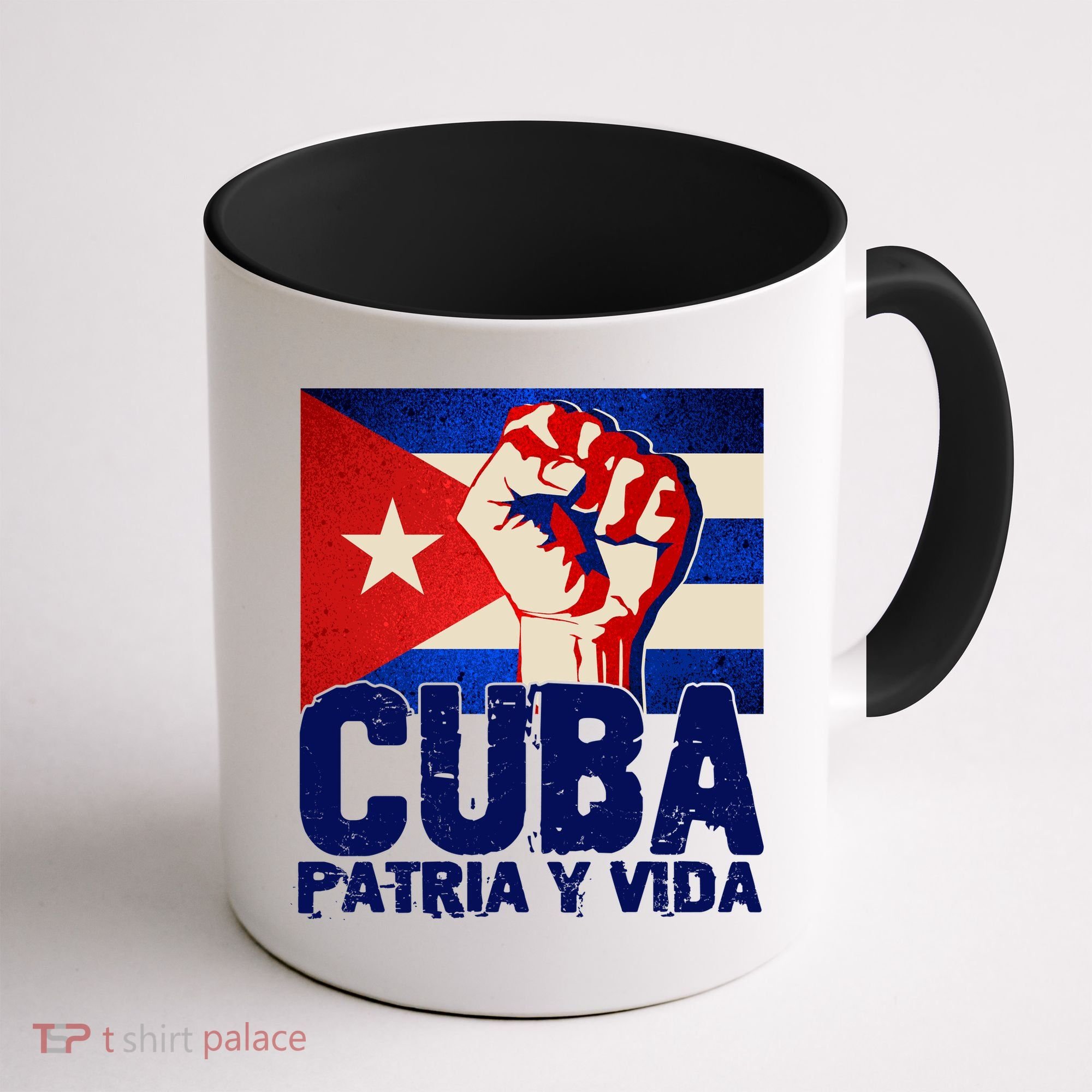 Cuba Patria Y Vida Cuban Flag Protest Fist Coffee Mug