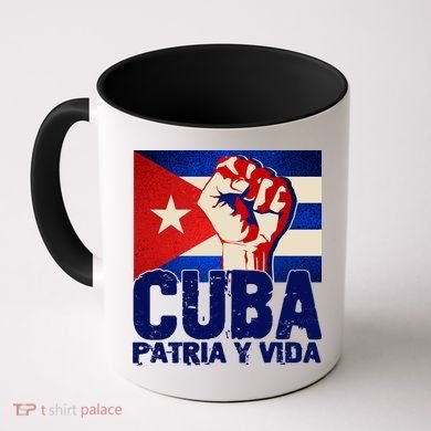 Cuba Patria Y Vida Cuban Flag Protest Fist Coffee Mug