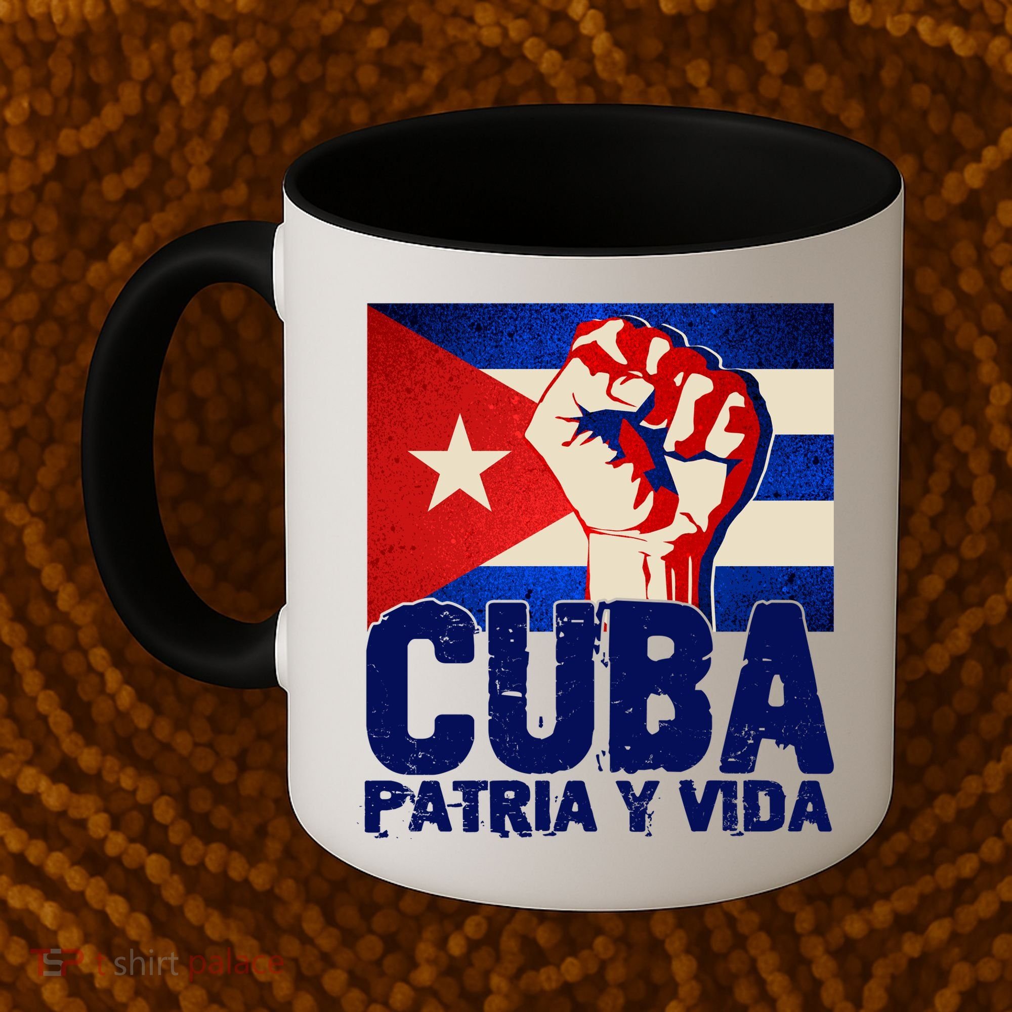 Cuba Patria Y Vida Cuban Flag Protest Fist Coffee Mug