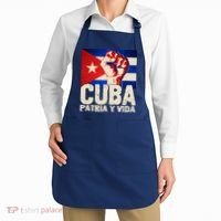 Cuba Patria Y Vida Cuban Flag Protest Fist Apron thumb 2