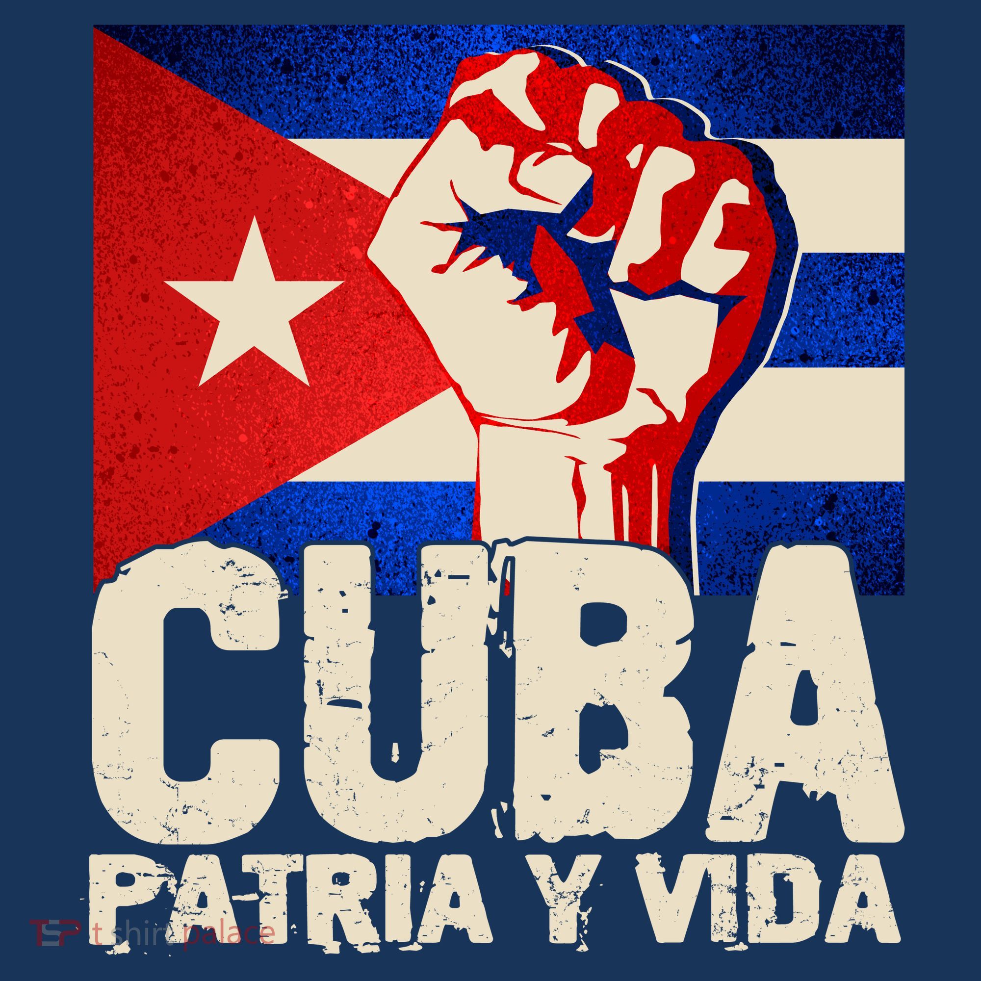 Cuba Patria Y Vida Cuban Flag Protest Fist Mousepad