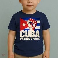 Cuba Patria Y Vida Cuban Flag Protest Fist Toddler T-Shirt thumb 2