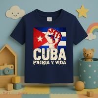 Cuba Patria Y Vida Cuban Flag Protest Fist Toddler T-Shirt thumb 3