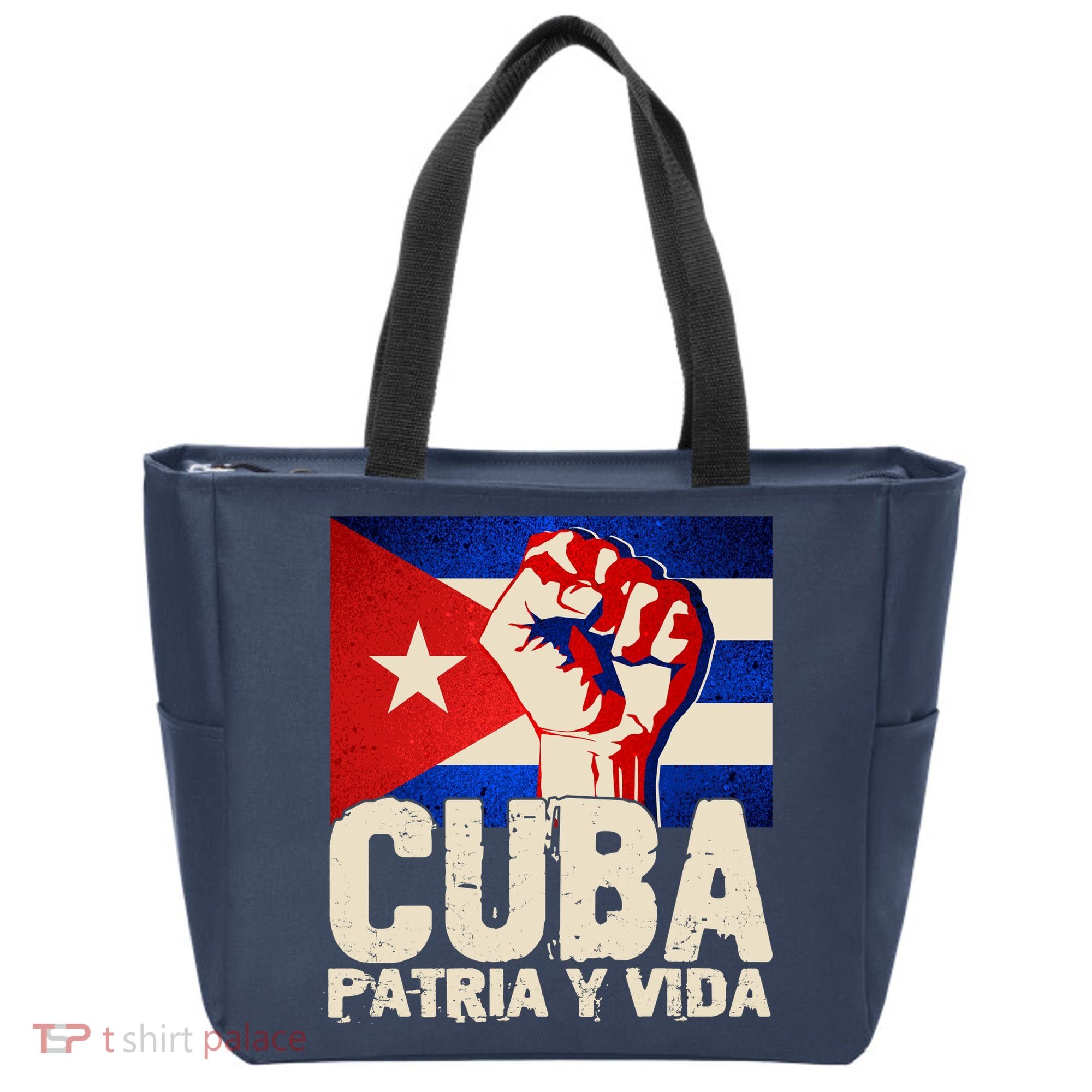 Cuba Patria Y Vida Cuban Flag Protest Fist Tote Bag