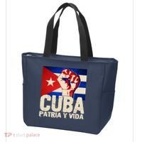 Cuba Patria Y Vida Cuban Flag Protest Fist Tote Bag thumb 3