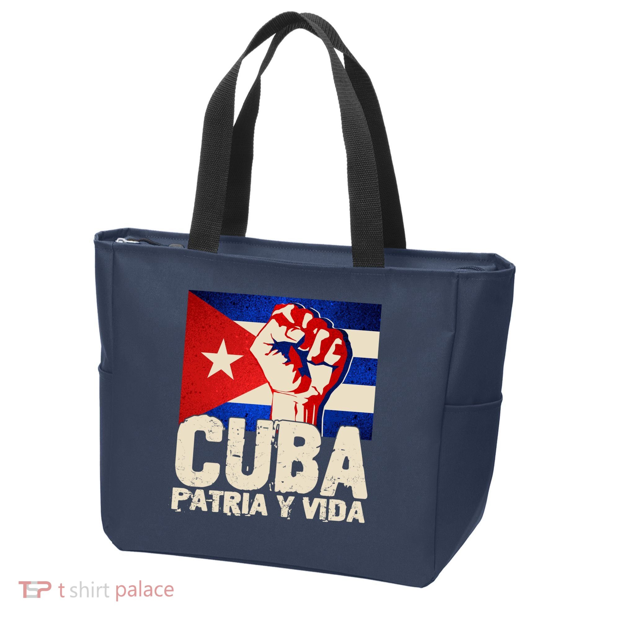 Cuba Patria Y Vida Cuban Flag Protest Fist Tote Bag