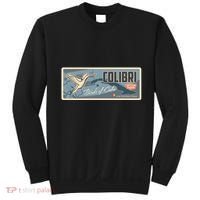 Cuba Travel Retro Banner Bird Watching Colibri Sweatshirt thumb 0